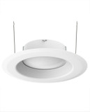Cyber Tech LC12RT6-B/CCT Contemporary White LED 3CCT 6" 12.5W Baffle Downlight Retrofit