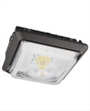 Cyber Tech LWP40CPF-D/850 Modern Bronze LED Exterior 40W Low Profile Canopy Light Dimmable Ceiling Lighting Fixture