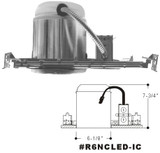 Cyber Tech R6NCLED-IC 6" New Construction Can IC/Air Tight Recessed Light Housing
