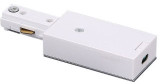 Cyber Tech TL-EJBX/WH Contemporary White Track Light End Connector for J-Box