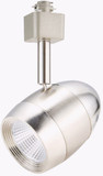 Cyber Tech TL60BTH-NS Modern Nickel Satin LED Dimmable Bullet Track Lighting Fixture Head