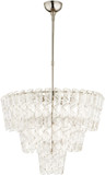 Cyan 09668 Cannoli Modern Polished Nickel Hanging Pendant Light