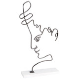 Cyan Design 10986 Viso Contemporary Raw Iron Sculpture