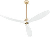 Cyan Design 11979 Bora Bora Aged Brass and Studio White 62" Ceiling Fan
