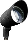 Dabmar DPR20-B-HOOD Black Halogen Line Voltage Exterior Cast Aluminum Directional Landscape Spot Lighting with Hood