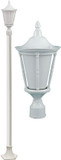 Dabmar GM1101-LED16-W Gabriella White LED Outdoor Post Light