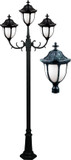 Dabmar GM5525-VG Showcase Verde Green Outdoor Post Lamp