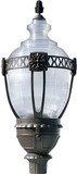 Dabmar GM660-L80-BZ Clear Acorn Modern Bronze LED Outdoor Post Lamp Top