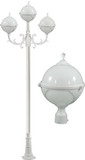 Dabmar GM9703-LED16-W Natalie Contemporary White LED Outdoor Lamp Post Light