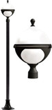 Dabmar GM9701-B Natalie Modern Black Exterior Post Light