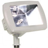 Dabmar LV105-LED-W Modern White LED Low Voltage Exterior Landscape Light Fixture Mini Flood Light