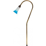 Dabmar LV114-BLUE-LED-ABS Contemporary Antique Brass LED Low Voltage Outdoor Landscaping Light Path Light
