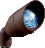 Dabmar LV190-BZ Modern Bronze Halogen Low Voltage Exterior Cast Aluminum Directional Landscape Spotlight with Hood