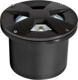 Dabmar LV307-B Contemporary Black Halogen Low Voltage Exterior Cast Aluminum Well Lighting