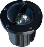 Dabmar LV344-B Contemporary Black Halogen Low Voltage Exterior Polybutylene Terephthalate Adjustable In-Ground Well Lighting with Eyelid
