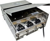 Dabmar LVT700-SS Stainless Steel Outdoor Magnetic 700 Watt Low Voltage Transformer with Digital Timer and Photocell