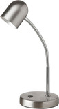 Dainolite 134LEDT-SC Contemporary Satin Chrome / Polished Chrome LED Reading Lamp