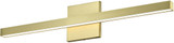 Dainolite ARL-2518LEDW-AGB Arandel Modern Aged Brass / White LED 24" Bath Lighting Fixture