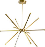 Dainolite ARY-3260LEDC-AGB Array Modern Aged Brass LED Chandelier Light