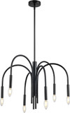 Dainolite CLY-246C-MB Callway Contemporary Black Chandelier Lighting