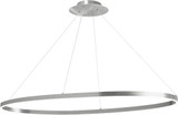 Dainolite CIR-4463C-SV Circulo Contemporary Silver / White LED 44" Drop Ceiling Lighting