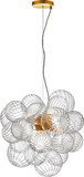 Dainolite CLZ-206P-AGB Charlize Modern Clear Hanging Lamp