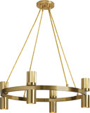 Dainolite CRL-248C-AGB Cerelia Contemporary Aged Brass Mini Hanging Chandelier