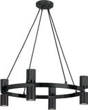 Dainolite CRL-248C-MB Cerelia Modern Matte Black Mini Chandelier Light