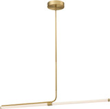 Dainolite CVT-4824LEDHP-AGB Corvette Contemporary Aged Brass LED Kitchen Island Lighting