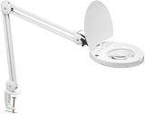 Dainolite DMLED10-A-5D-WH Modern White / Clear LED Clamp Reading Light