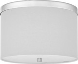 Dainolite FRD-122FH-PC-WH Frederica Modern White Flush Mount Lighting Fixture
