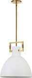 Dainolite LBY-141P-MW-AGB Liberty Contemporary Matte White Hanging Lamp