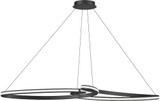 Dainolite NOL-6066LEDHP-MB Nola Contemporary Matte Black LED Kitchen Island Light