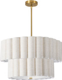 Dainolite PCA-224P-AGB-FX Pacifica Modern Aged Brass Ceiling Light Pendant