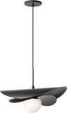 Dainolite PVN-2012LEDP-MB Paven Contemporary Matte Black LED Pendant Lighting