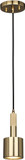 Dainolite RHS-1P-AGB Rhoswen Modern Aged Brass Mini Ceiling Light Pendant