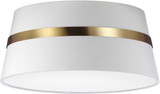 Dainolite SYM-153SF-AGB-WH Symphony Contemporary White / Aged Brass Ceiling Lighting