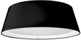 Dainolite TDLED-17FH-BK Contemporary Black / White LED Flush Mount Lighting Fixture