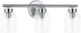 Dainolite VIE-213W-PC Vienna Contemporary Polished Chrome 3-Light Vanity Light