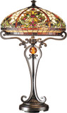 Dale Tiffany TT101114 Boehme Tiffany Antique Golden Bronze Table Lamp