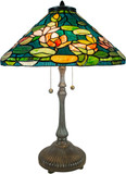 Dale Tiffany TT20199 Huntington Tiffany Fieldstone Table Lamp Lighting