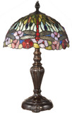Dale Tiffany TT19046 Dragonfly Bounty Tiffany Fieldstone Side Table Lamp
