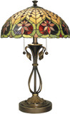 Dale Tiffany TT60024 Leilani Tiffany Antique Brass Table Lamp Lighting