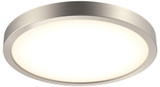 DALS Lighting CFLEDR10-CC-SN Delta Contemporary Satin Nickel LED Flush Mount Lighting