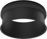 DALS Lighting CYL05-TRIM-BK Focus Contemporary Black Flush Mount Light Fixture