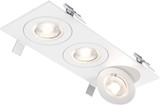 DALS Lighting FGM4-CC-TRIO-WH Pivot Contemporary White LED 3-Light Down Lighting Insert