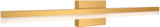 DALS Lighting LEDVAN003-CC-32GD Lyra Contemporary Gold LED Bathroom Sconce Lighting