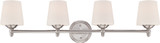 Designers Fountain 15006-4B-35 Darcy Brushed Nickel 4-Light Bath Light Fixture