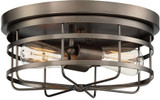 Designers Fountain 1264-SCB Anson Contemporary Satin Copper Bronze Flush Mount Lighting Fixture