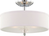 Designers Fountain 84211-CH Palatial Contemporary Chrome Flush Ceiling Light Fixture